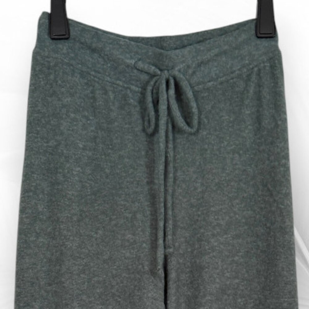 Zenana Uber Soft Lightweight Fleece Ash Jade High Rise Wide Leg Cozy Lounge  Pan - Picture 8 of 13